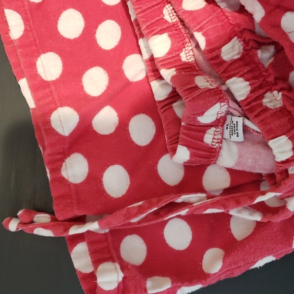 Dusty Rose Pink and WhIte polka dot PJ's - Picture 3 of 6